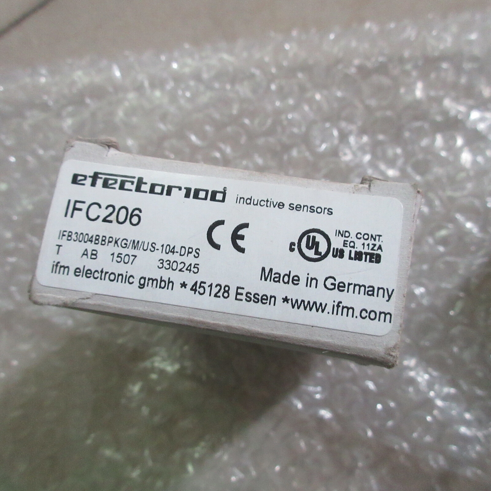 IFM IFC206 Inductive Sensor Threaded Type 10...36 DC PNP New #