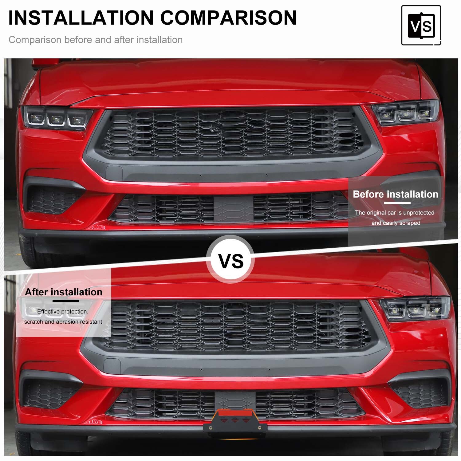 Front License Plate Frame Holde License Mount Bracket For Ford Mustang 2024-2025