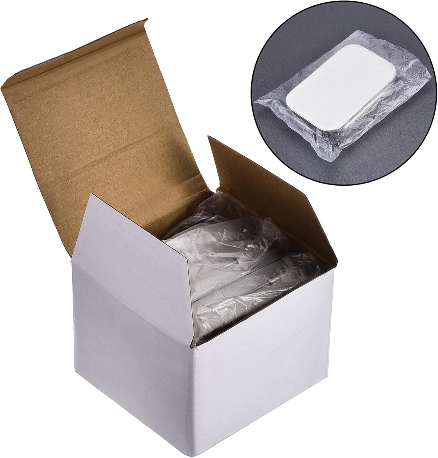 3 Pack 3 pack 3.75 x 2.45 x 0.8 Inch Metal Rectangular Empty Hinged Tins Box