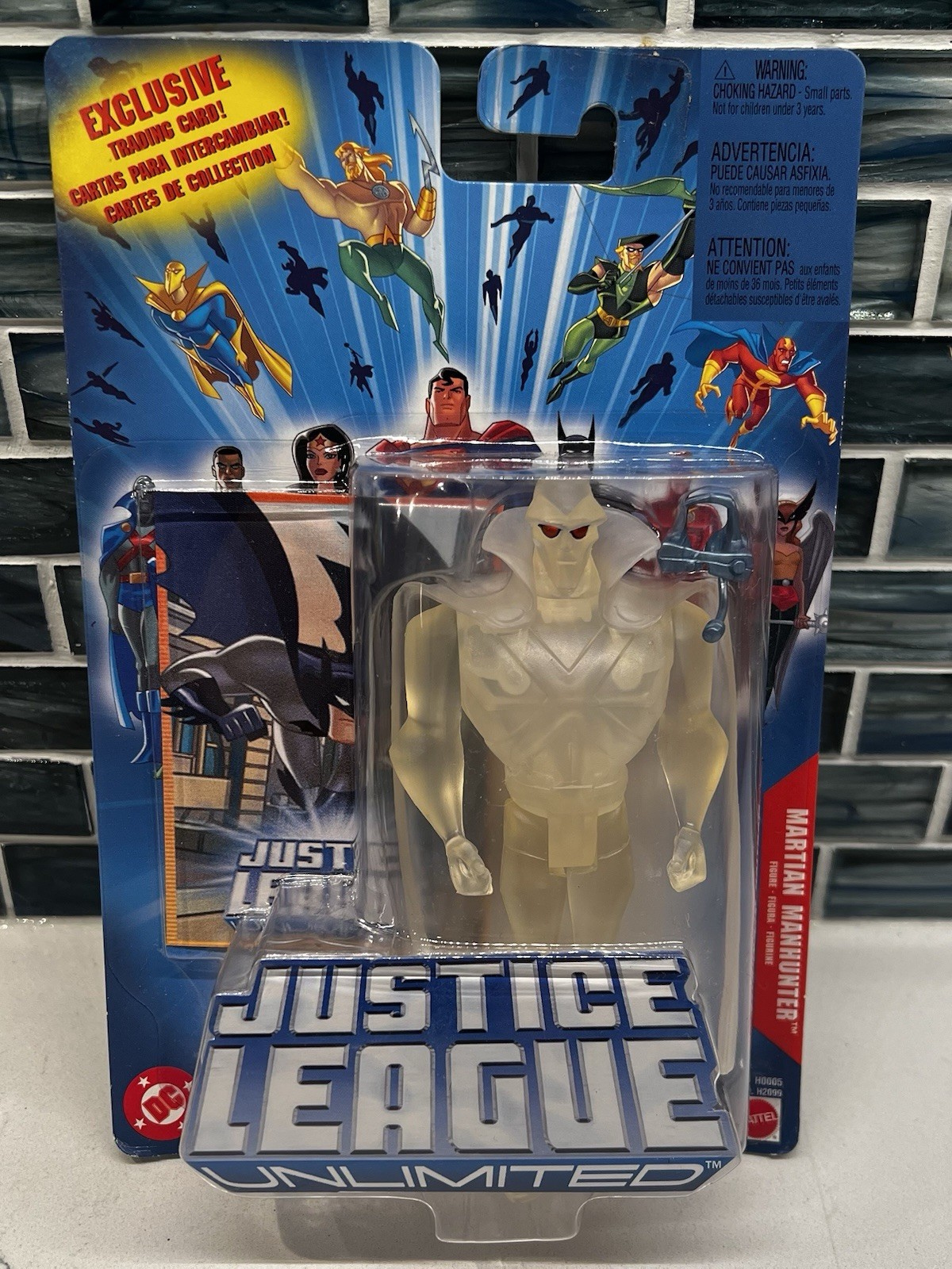 DC Justice League Unlimited Martian Manhunter  Invisible Figure Clear 2004 VTG