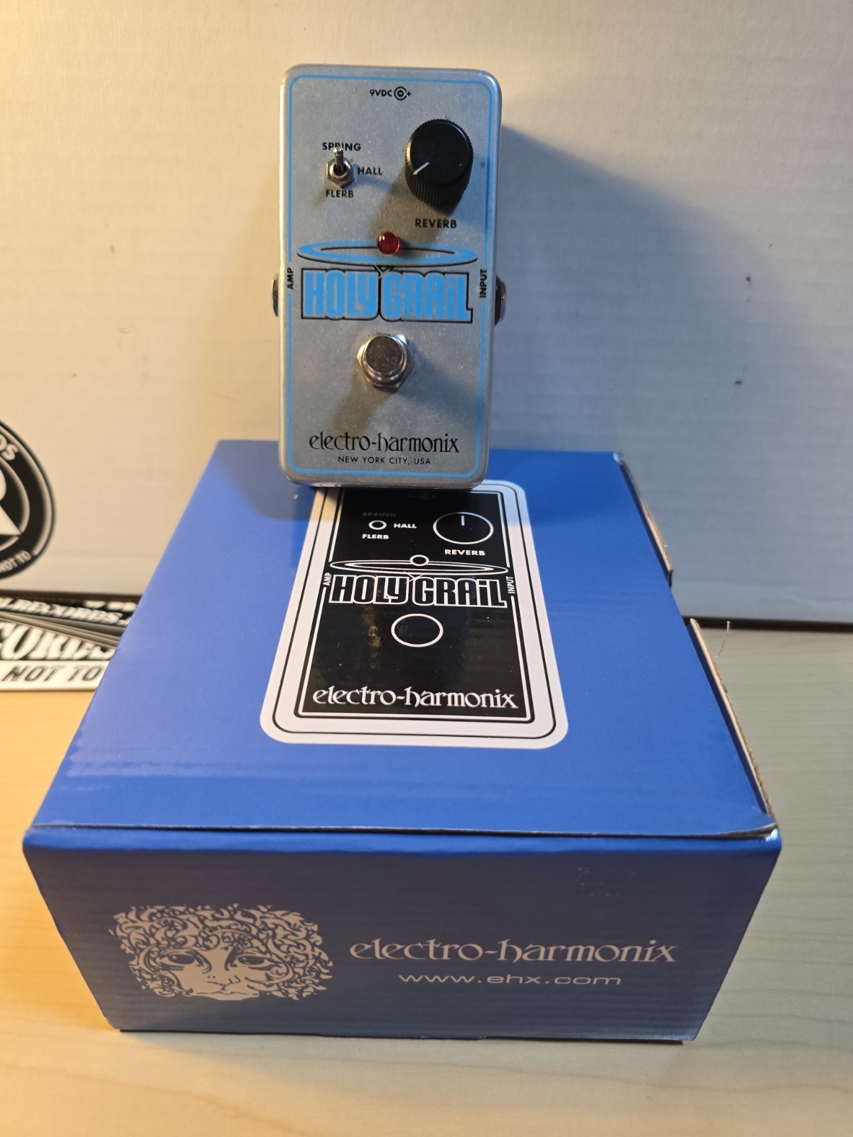 Electro Harmonix(ehx) Holy Grail Nano used Reverb Guitar Pedal Spring Hall Flerb