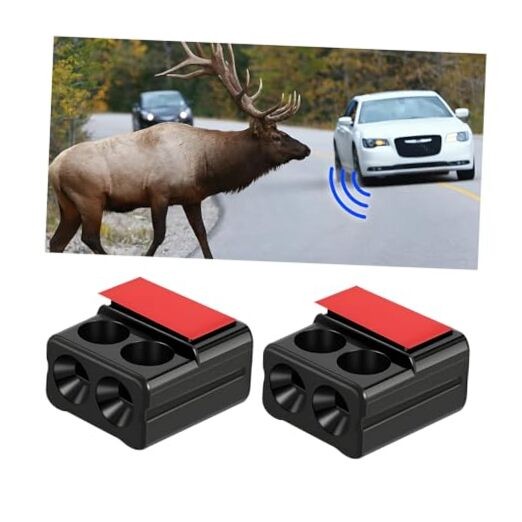 AICEL 2 Pair Car Deer Whistles, Automotive Physical Ultrasonic Self-Adhesive