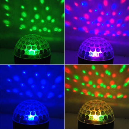 Multicolor Disco USB Remote Control Light Effect RGB Strobe Lamp