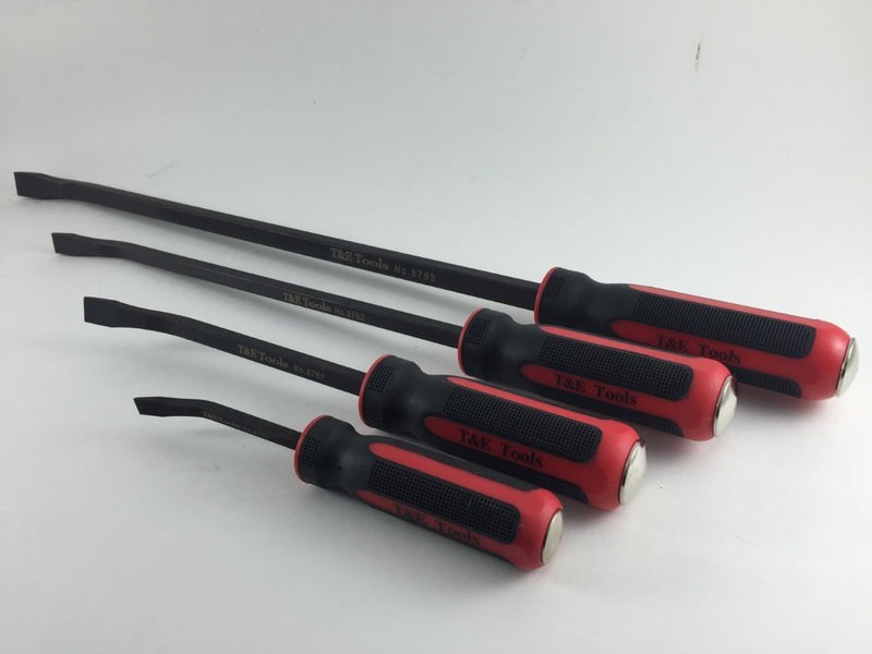 T&E Tools 8760 4 Pc Pry Bar Set