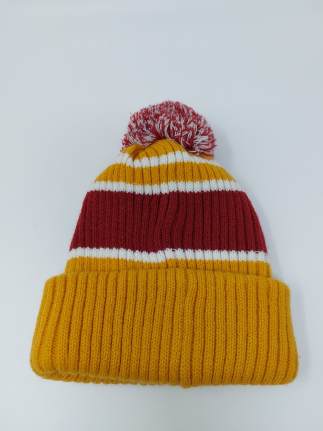 LEVI'S Cuffed Knit Beanie Hat Cap Pom-pom