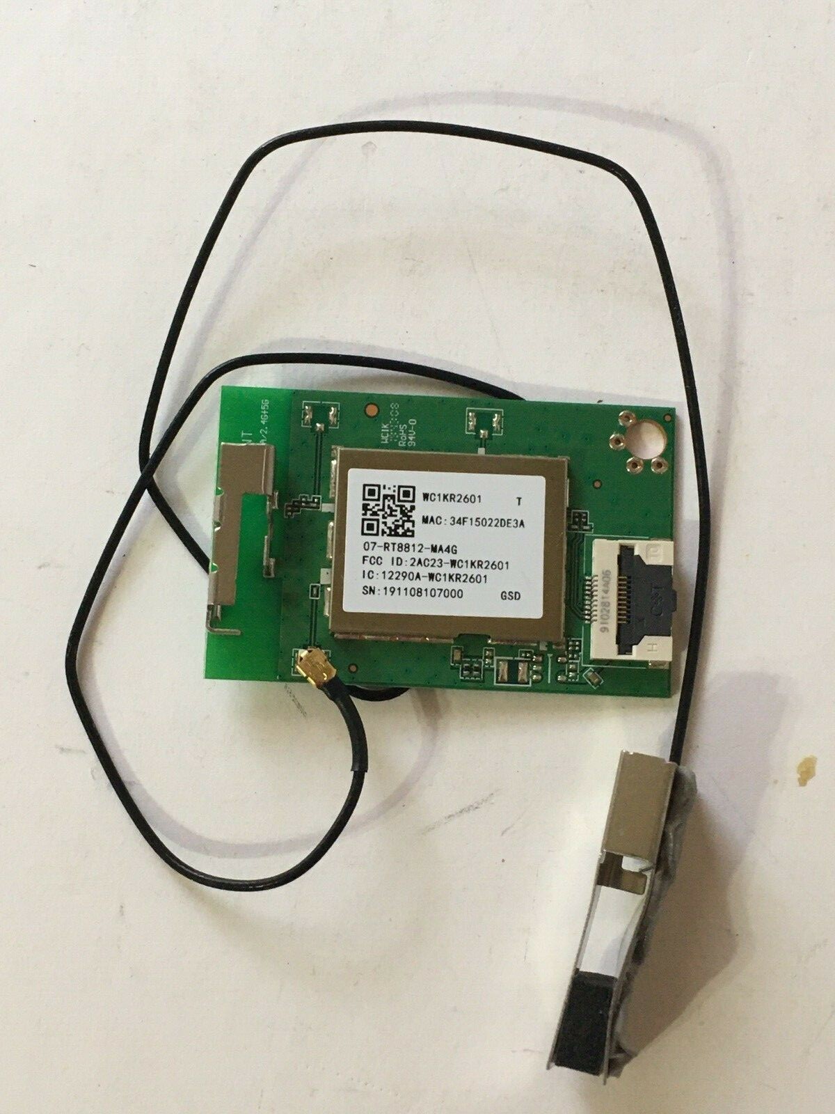 ONN 100021258 WIFI MODULE WC1KR2601