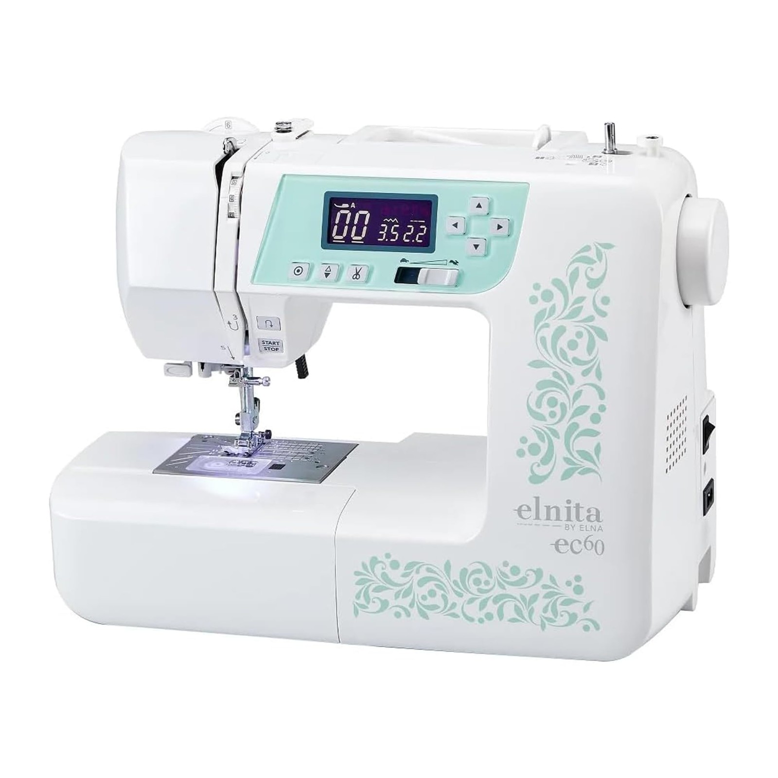 Elna Elnita ec60 Quilting Sewing Machine + Push Button Scissor New