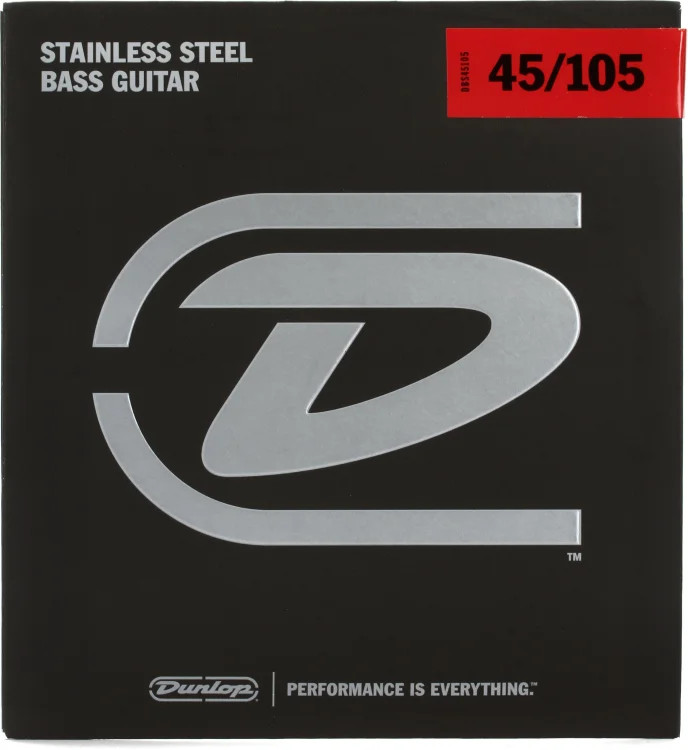 Dunlop DBS45105 Stainless Steel Medium Bass Strings
