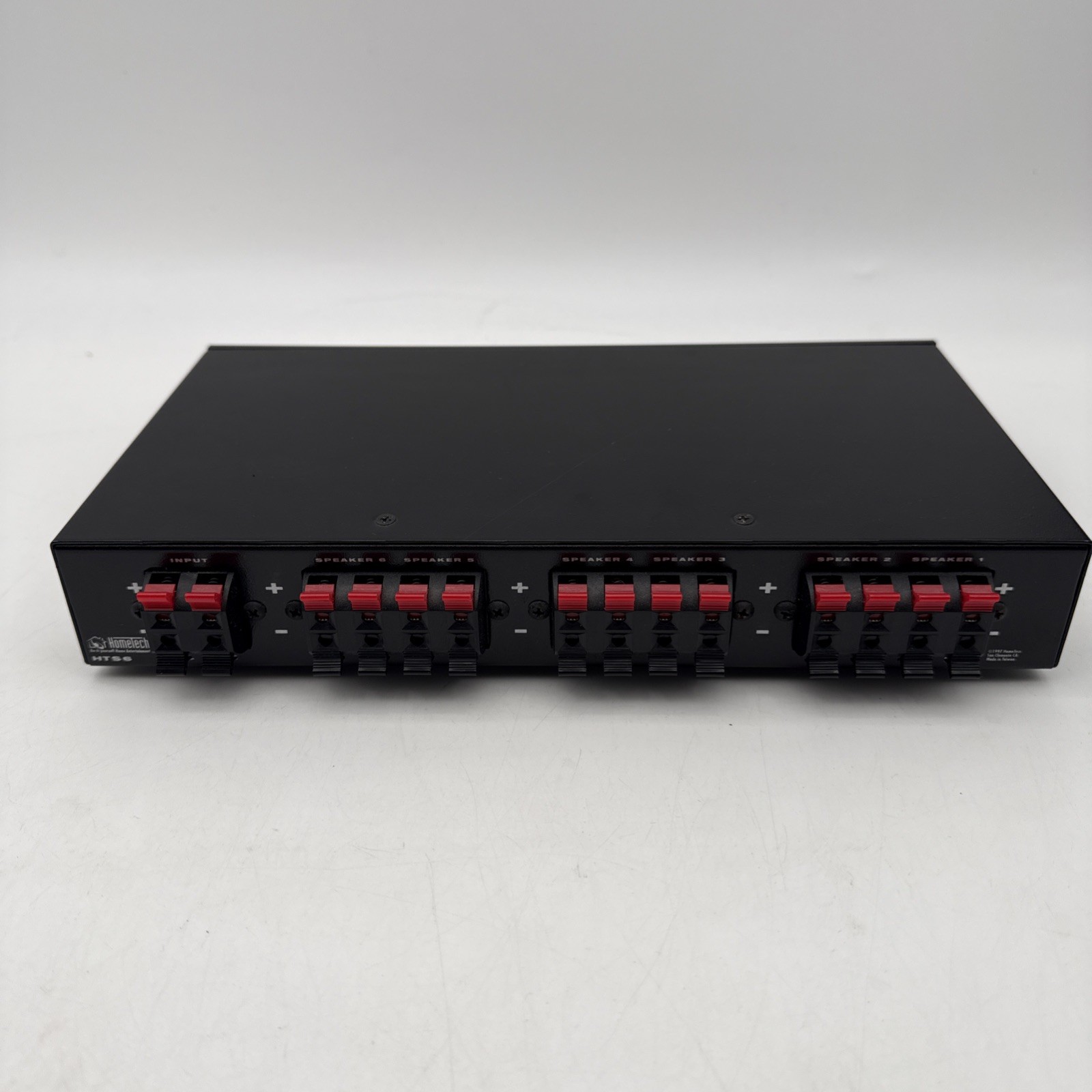 Hometech HTS6 - 6 Pair Speaker Selector Switch Multi-Room Audio Stereo Amplifier