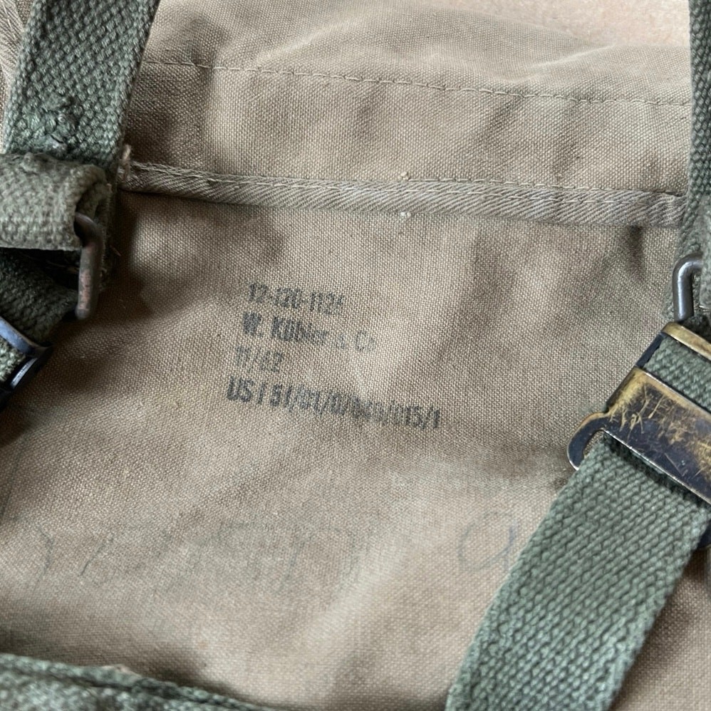 Alpine Rucksack German BW Mountain Troops Backpack Canvas Straps