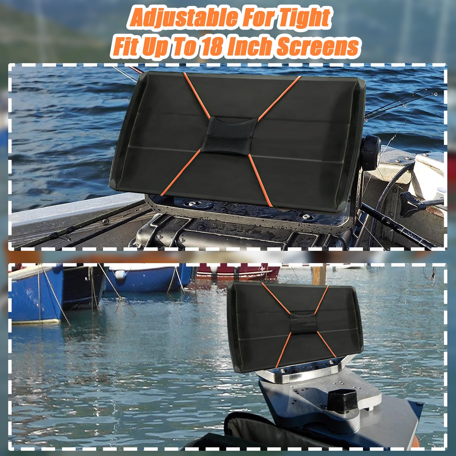 Desunqin Fishing adjustable Graph Cover Strap for Travel (Orange)