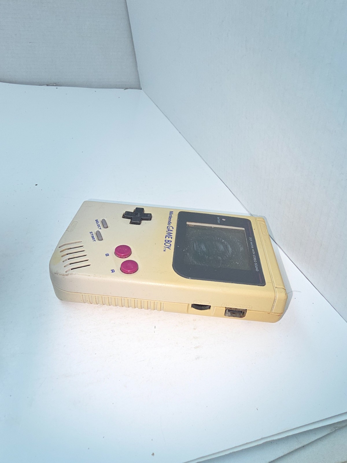 Powers On & works Gameboy Original DMG-01 Console needs new LCD #E4