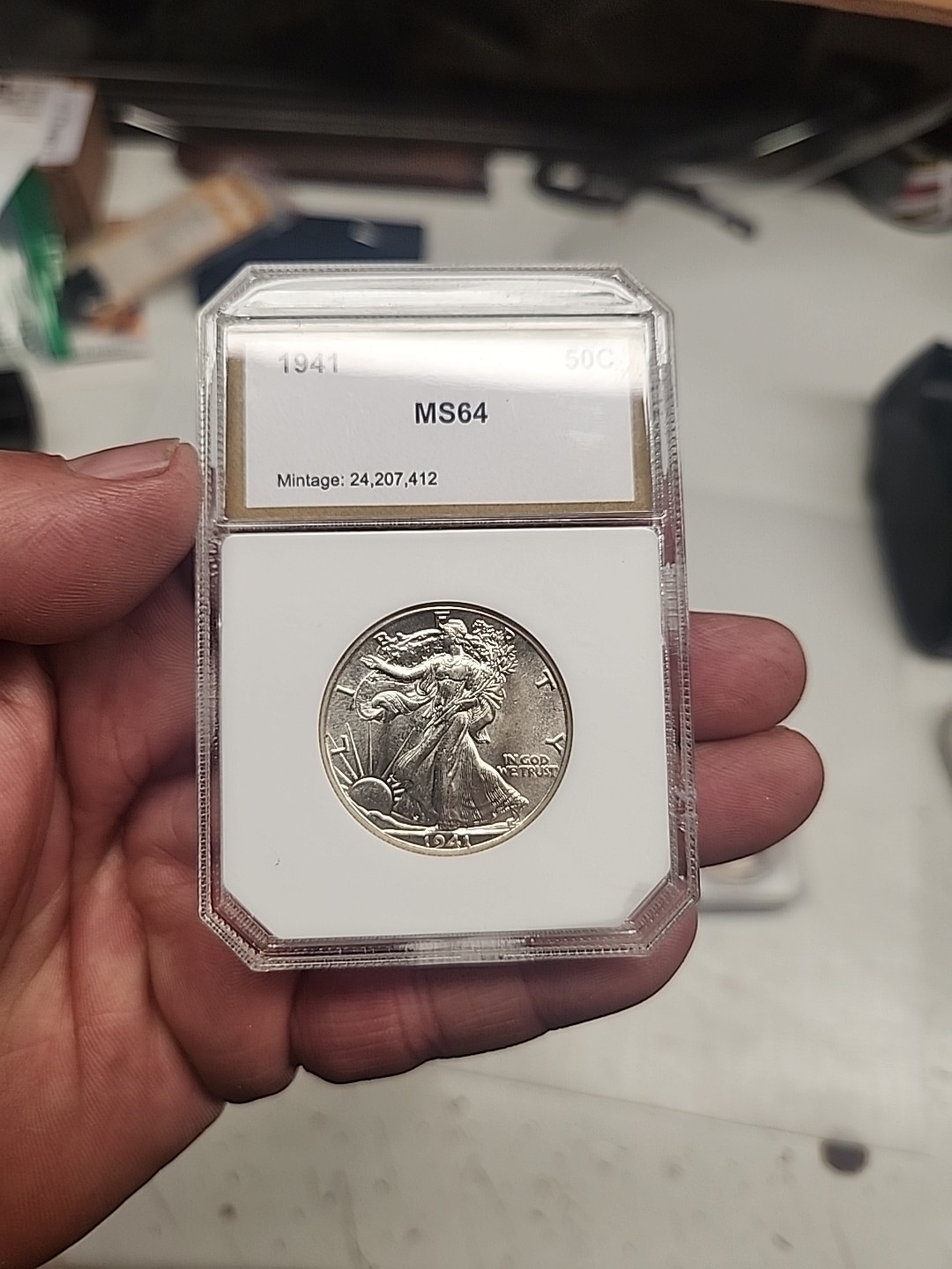 UNITED STATES 1941  WALKING LIBERTY HALF DOLLAR  MS CONDITION  Graded