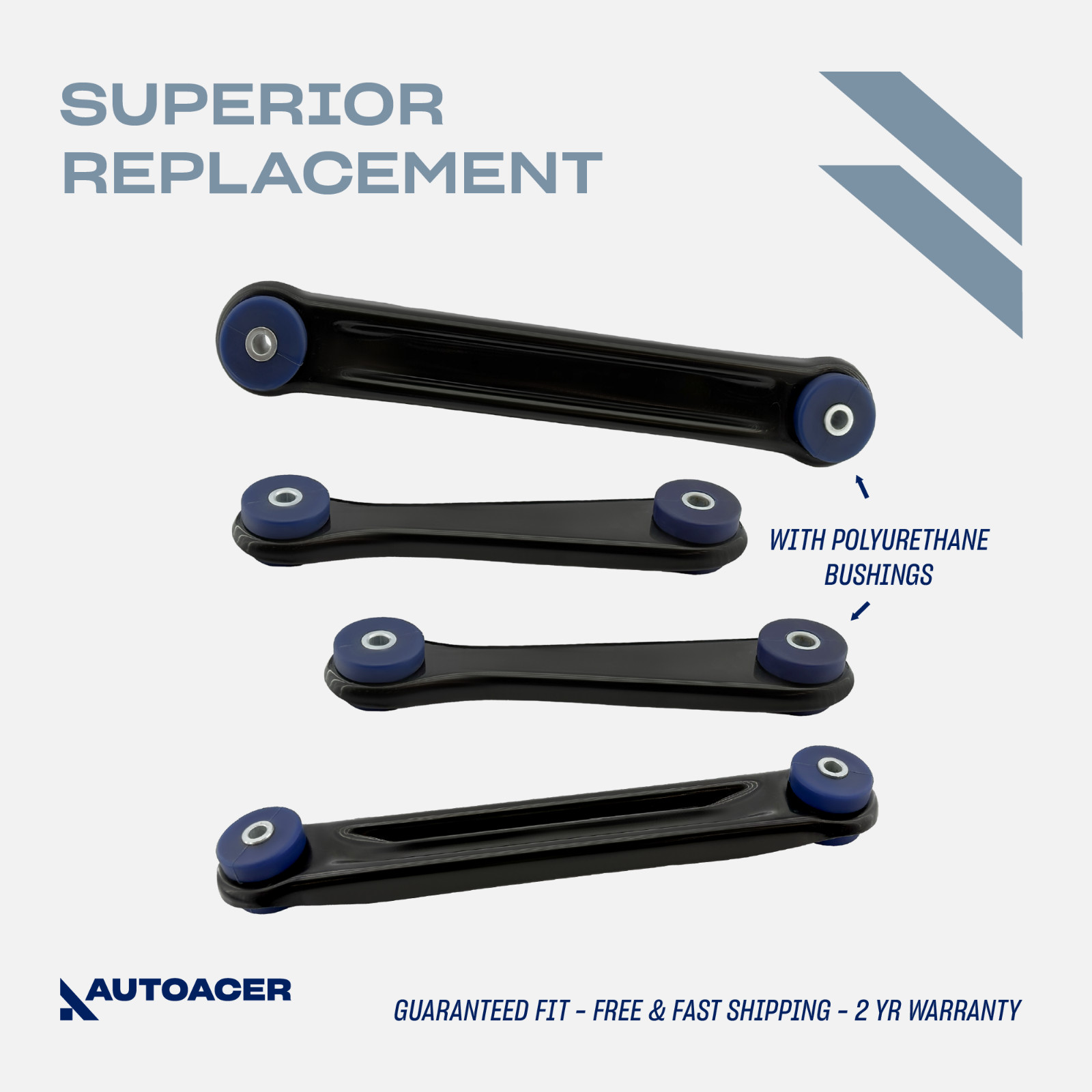 AUTOACER -4p HD Rear Control / Trailing Arms W/ Poly Bushings For Crown Victoria