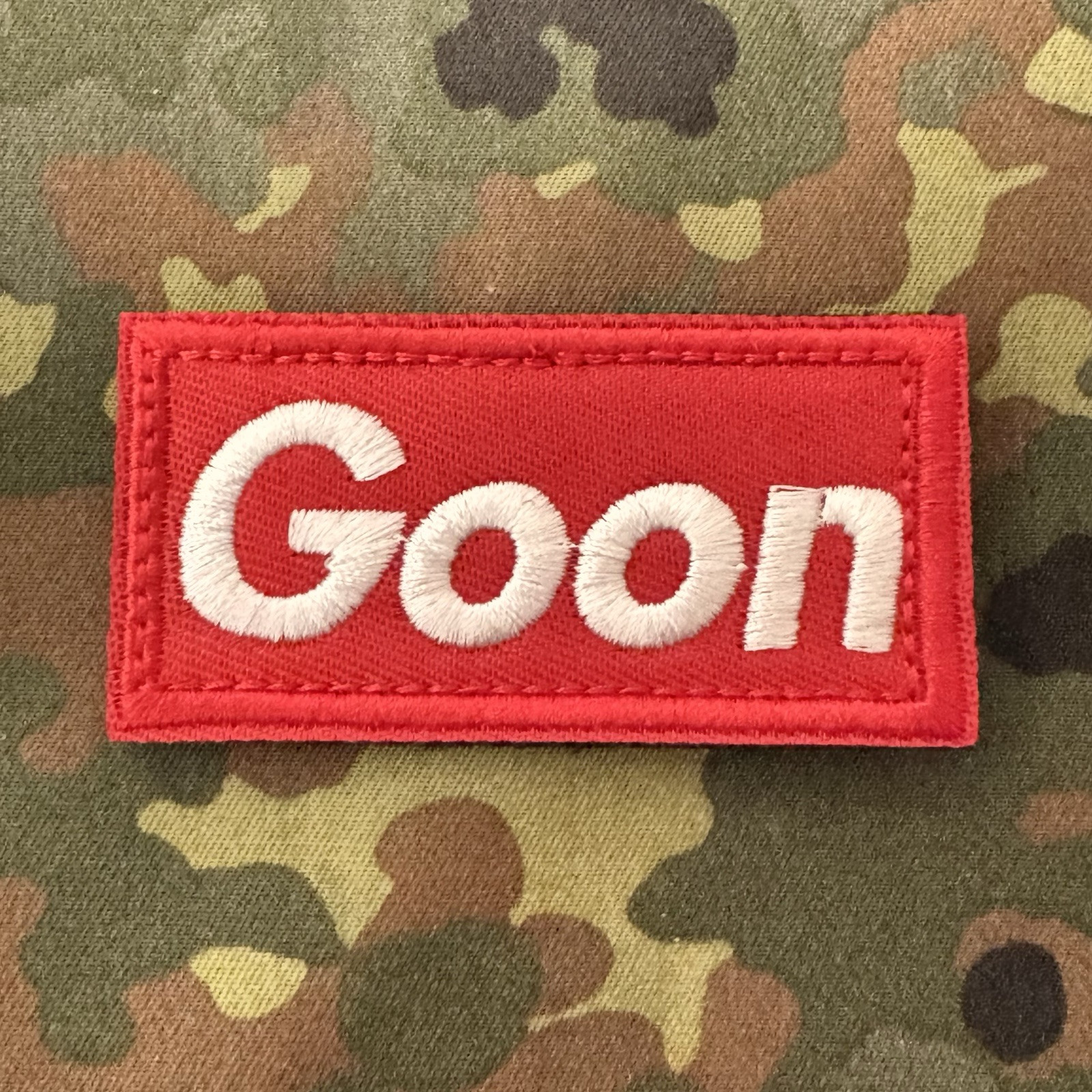 GOON Embroidered MORALE Patch Hook/Loop TACTICAL SUPREME SupDef FOG WRMFZY