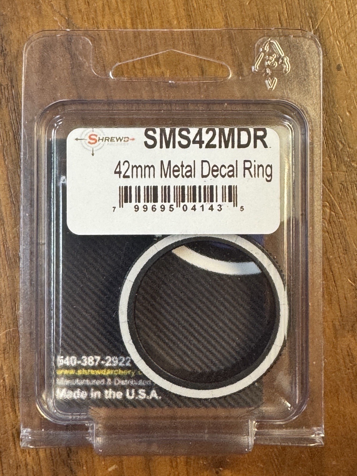 Shrewd Archery 42mm Metal Decal Scope Centering Ring SMS42MDR