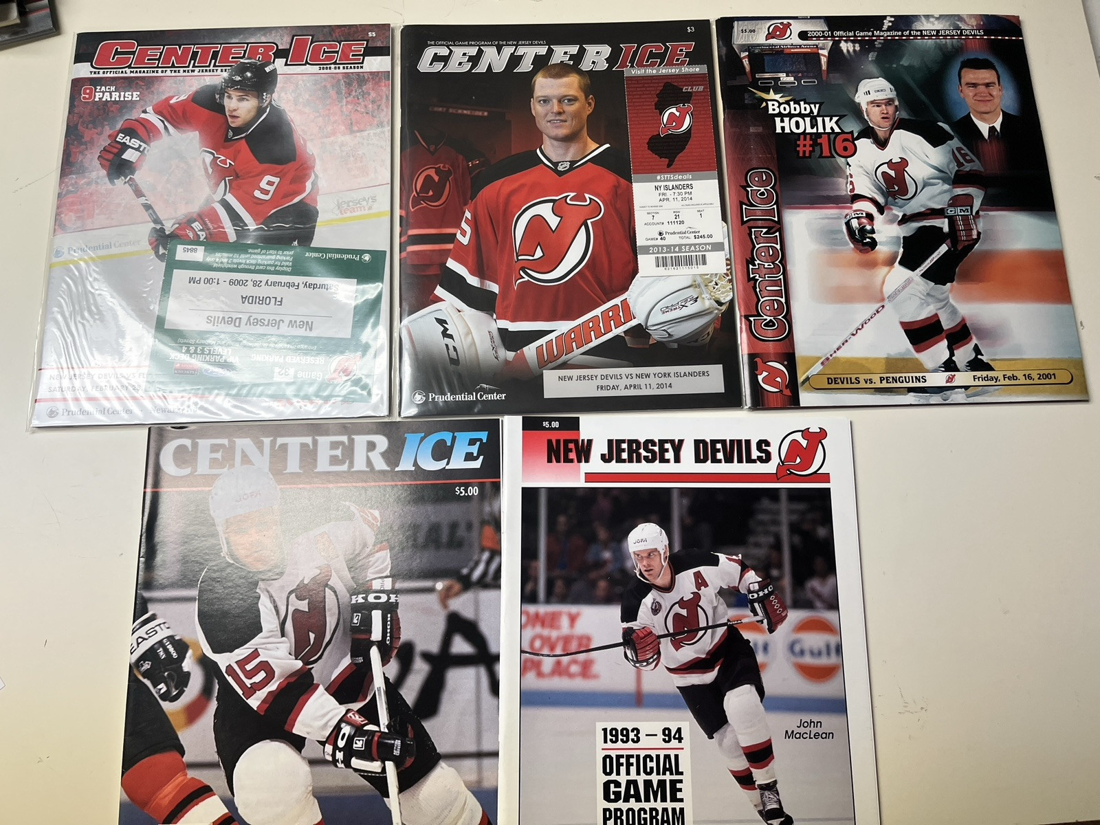 Vintage/Classic Lot of 5 NJ DEVILS Magazines - EX to NM Condition! NICE ASMT!