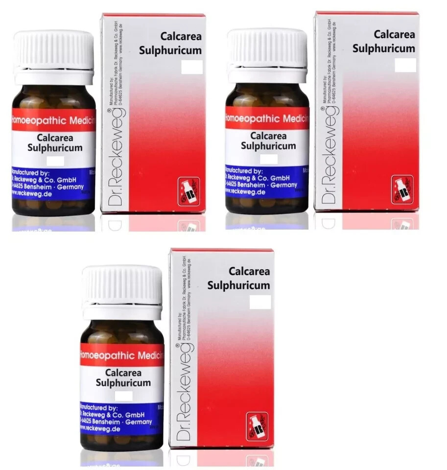 Dr.Reckeweg Calcarea Sulphurica Biochemic Tablet 30x Pack Of 3 x 20g