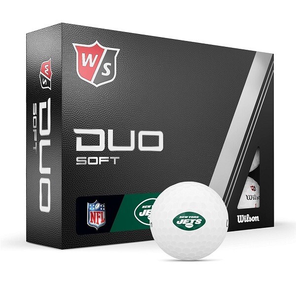 Wilson Staff Duo Soft NFL Golf Balls - Official NFL Golf Balls New York Jets ✈️