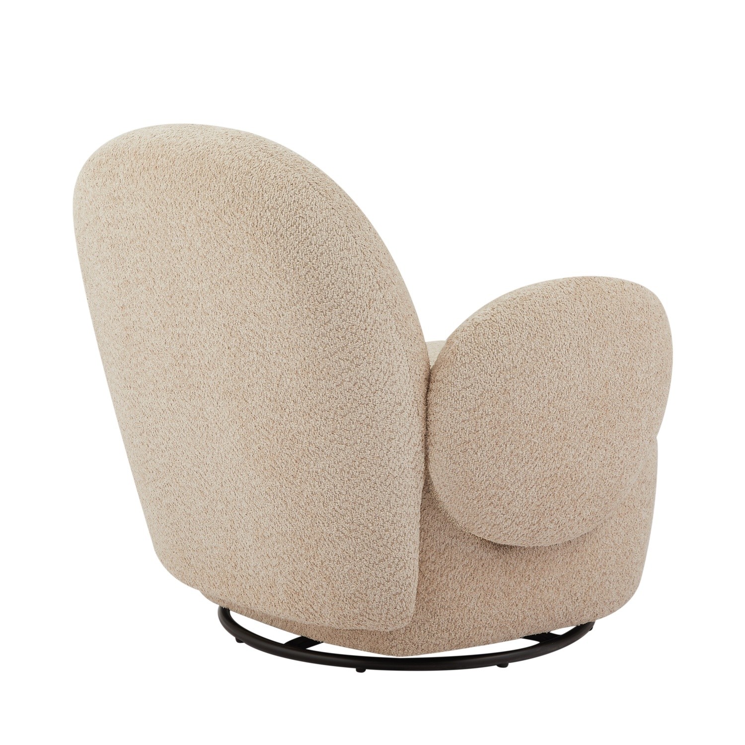 360° Swivel Accent Chair Club Chair Lounge Armchair Single Sofa Chair Beige/Gray