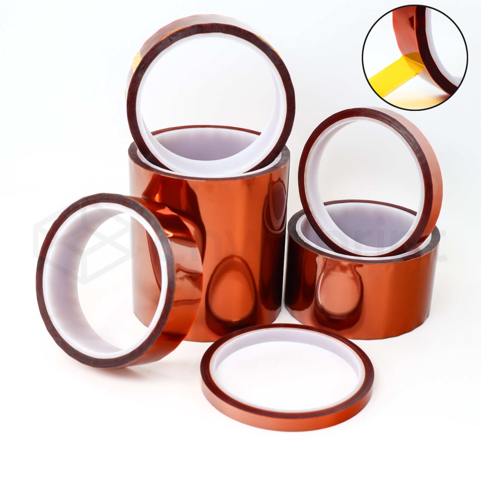 Kapton Polyimide Tape Heat Resistant Insulation Tape Adhesive Tape 8-100mm x 33m