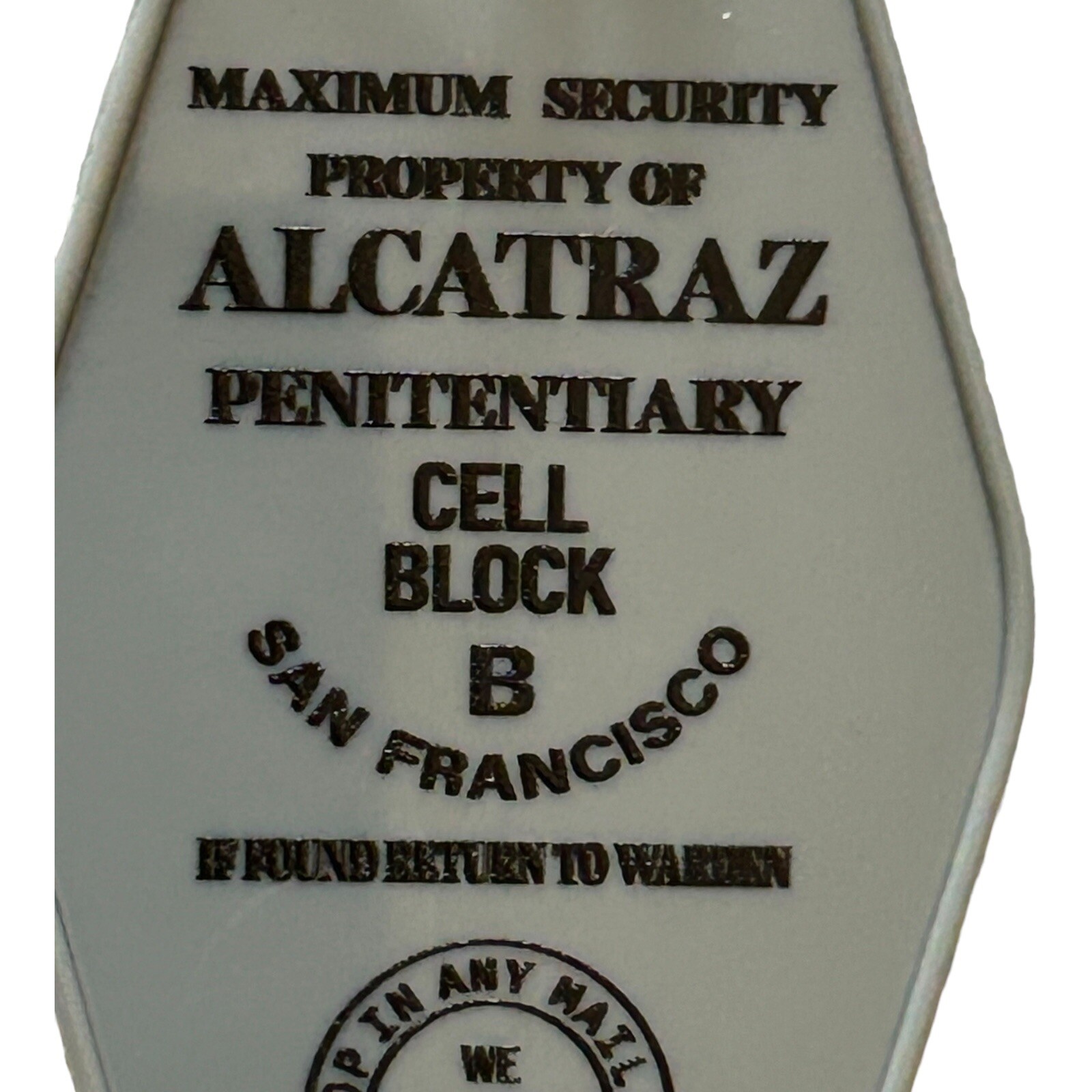 Alcatraz Prison Inspired Key Tag.