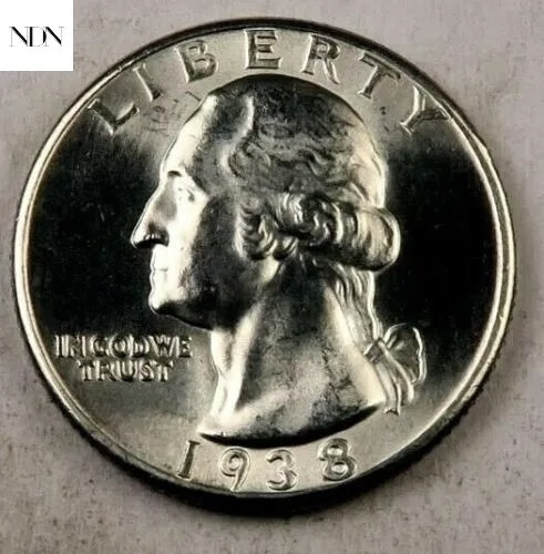1938 Washington Quarter - Gem BU - 90% Silver