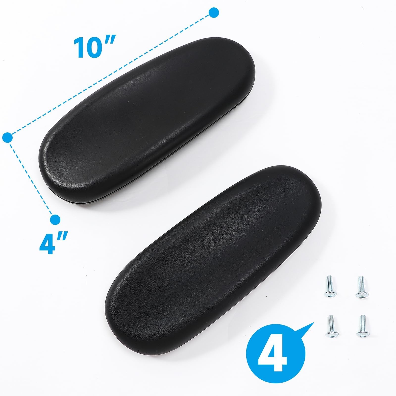 Office Chair Replacement Armrest Arm Rest Pads Caps Fit Univeral Desk Chair Arms