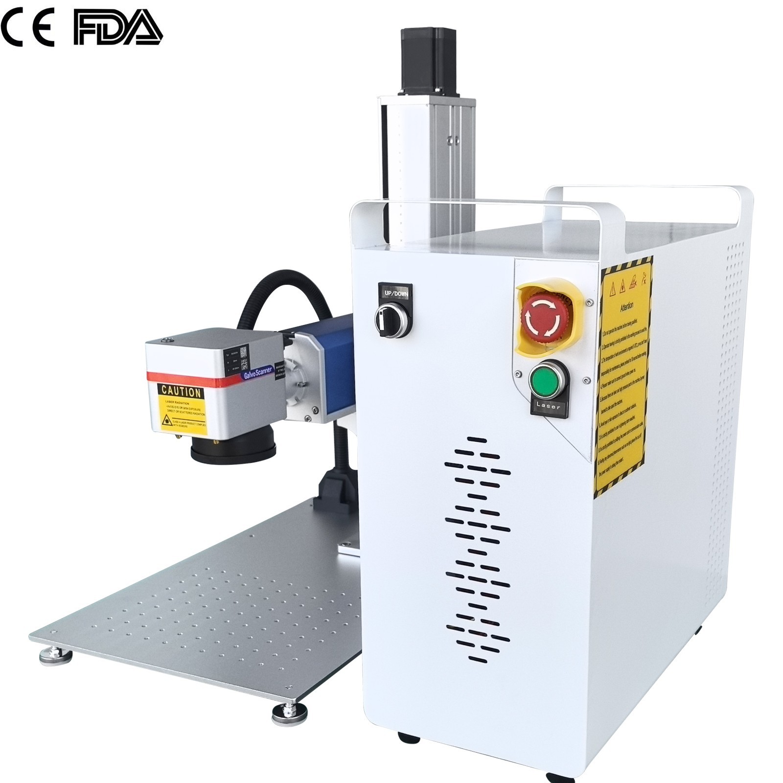 High Power JPT MOPA M7 100W Metal Jewelry Logo Cut & Engraver Laser FDA