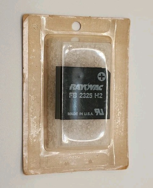 Rayovac Lithium Battery FB2325H2 360MAH LIFEX-FB SEALED BRAND NEW Made In USA