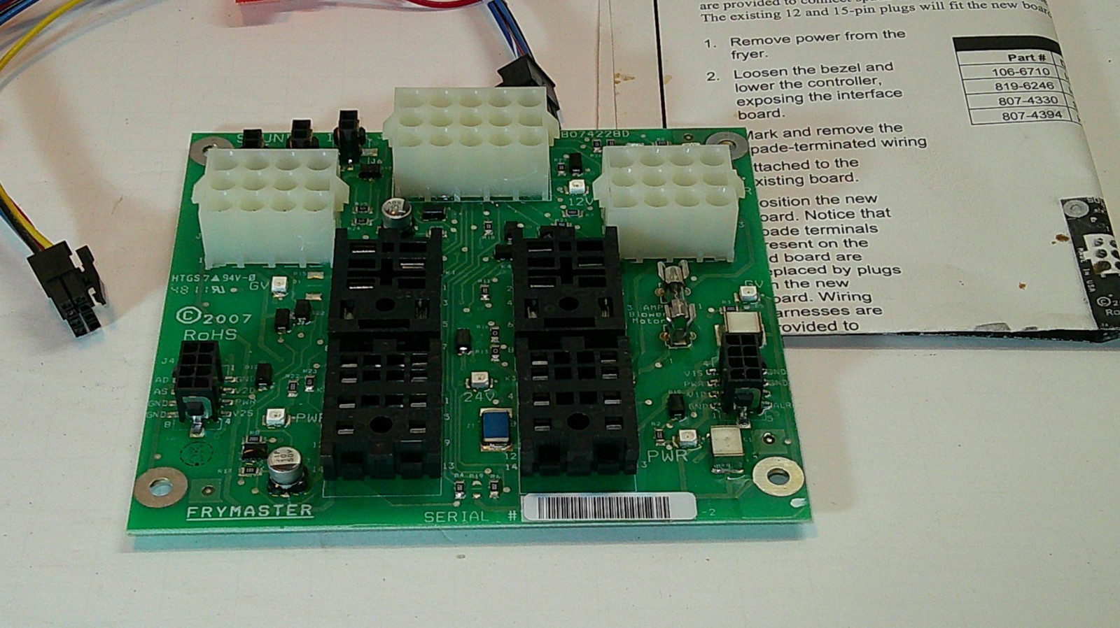 Frymaster Part # 8262425 Interface Board Kit