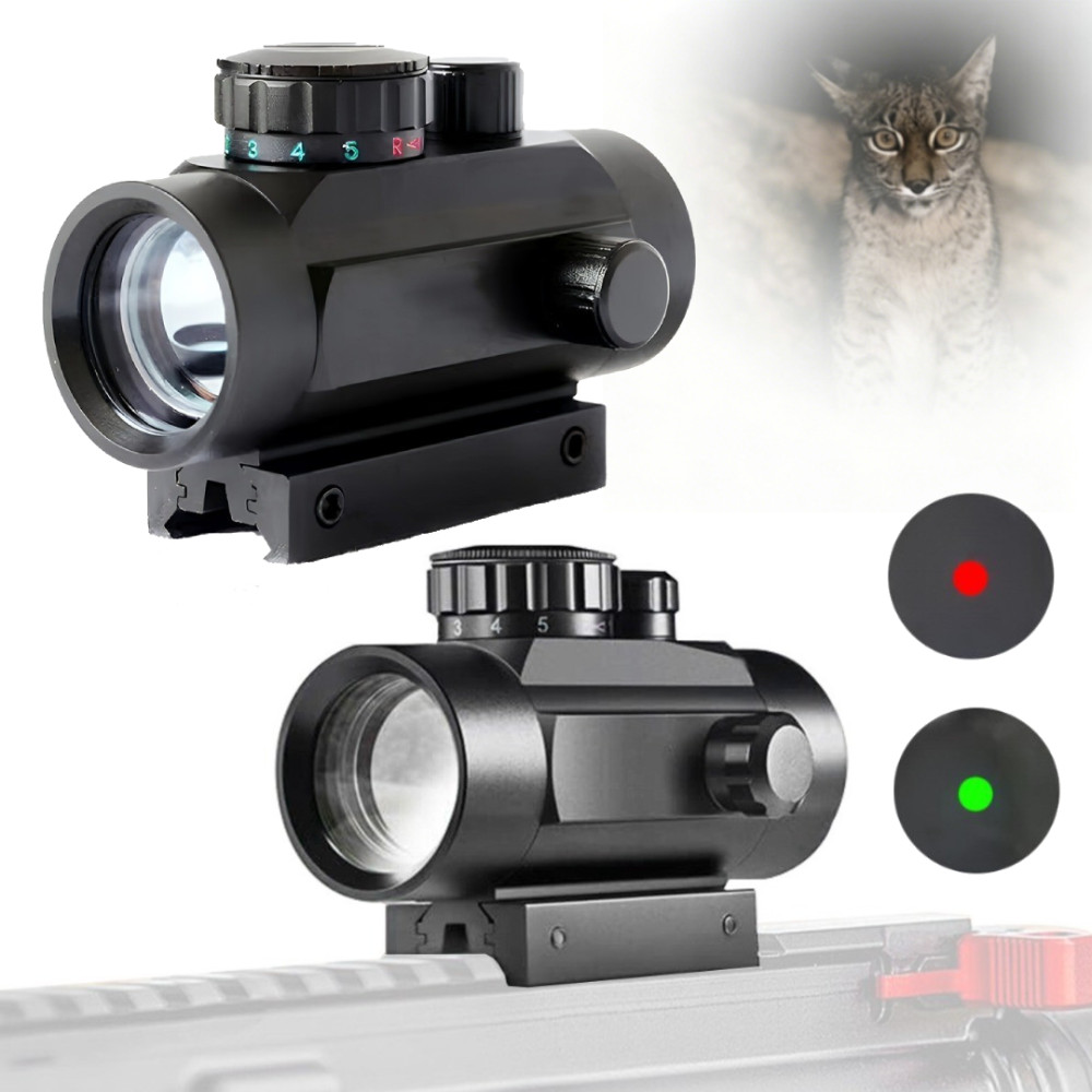 Tactical 1x40 Optics Red Green Dot Sight Scope Picatinny 11mm/20mm Rail Mount