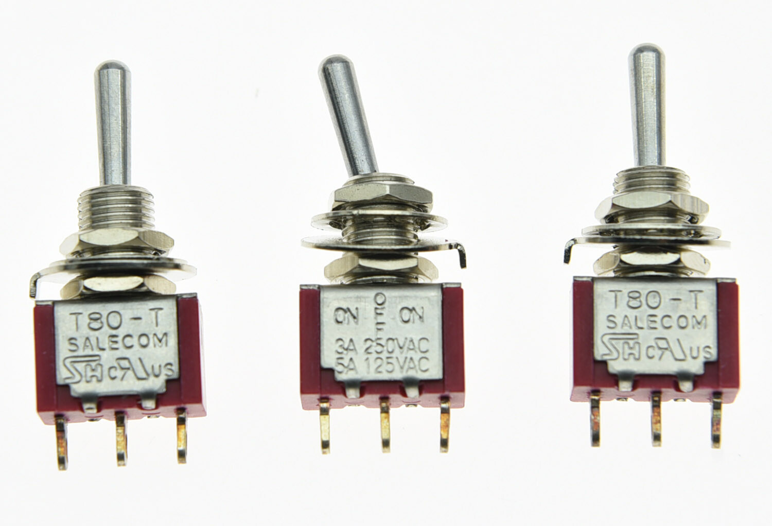 3x SPDT 3 Position ON OFF ON Guitar Mini Toggle Switch SALECOM Car/Boat Switches