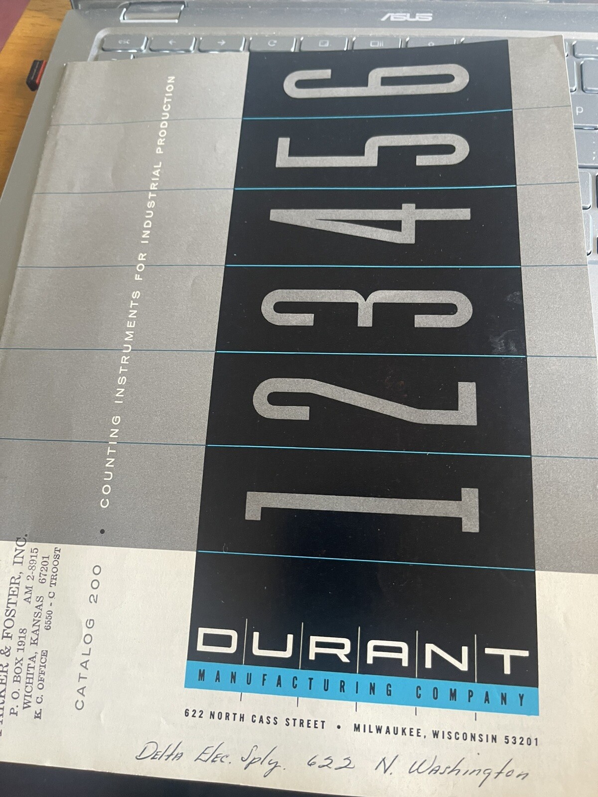 Durant Mfg. Company Counting Instruments for Industrial Production Brochure