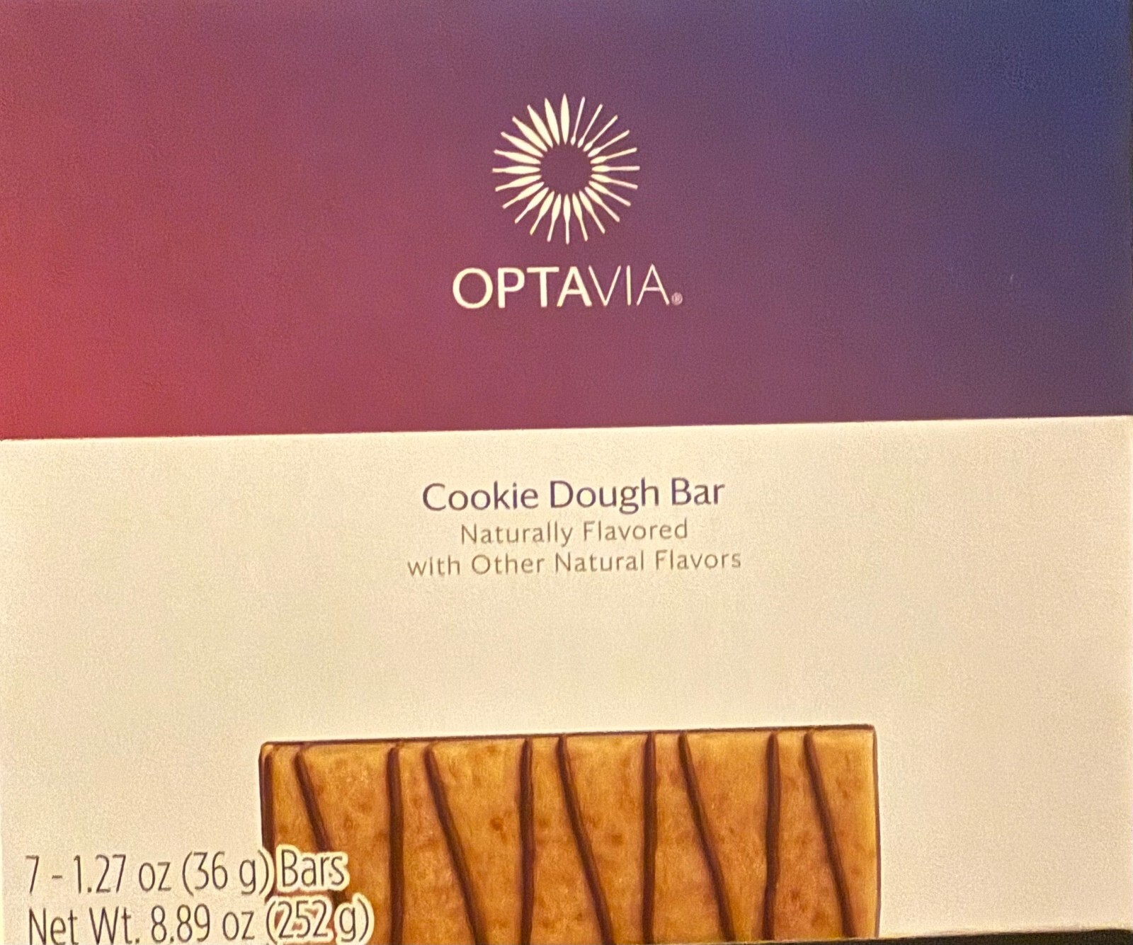 Cookie Dough Optavia 7 Bars  2/27 *BESTPRICEONEBAY* FREE SHIP