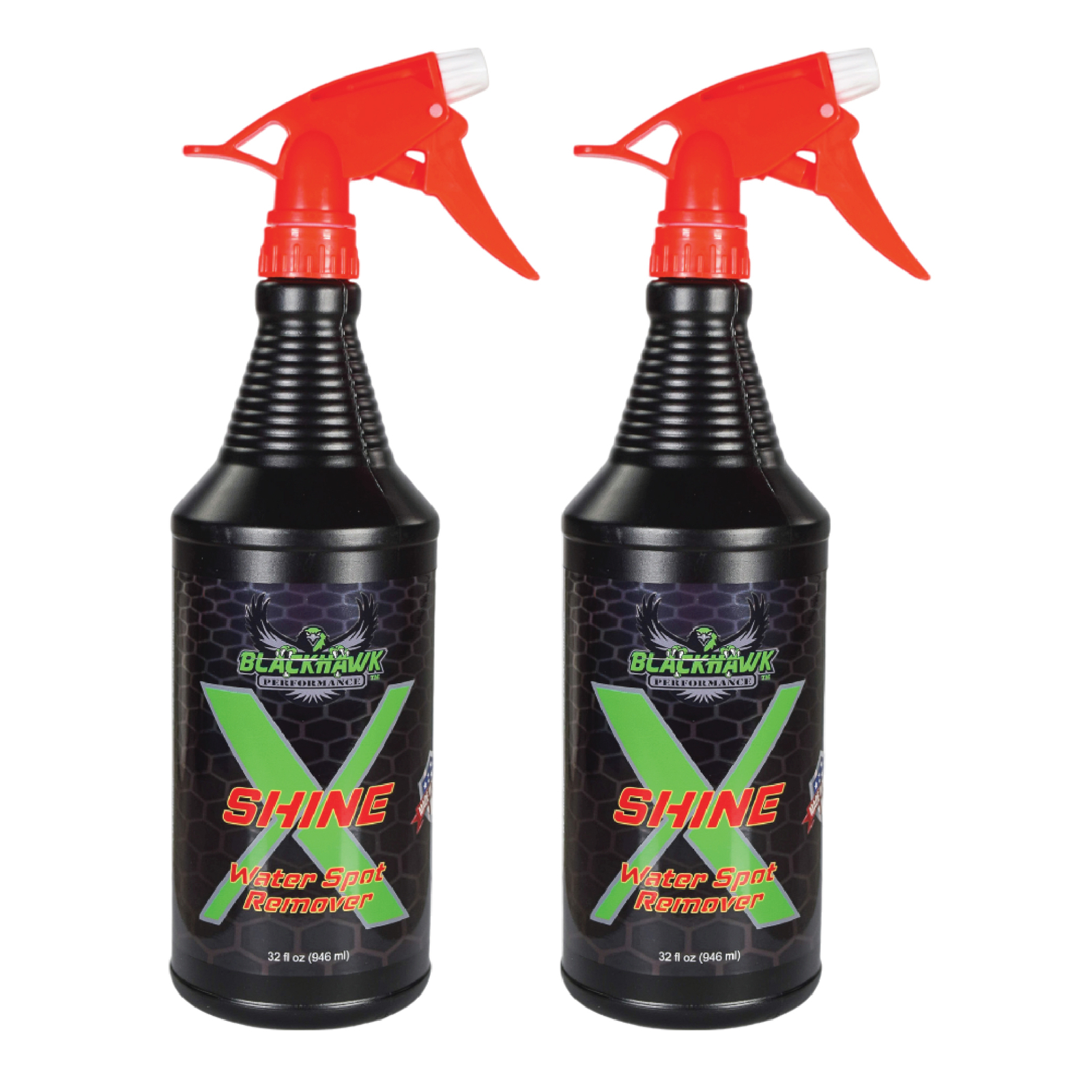 Blackhawk Performance Shine X Streak Free Water Spot Remove (32oz, 2 Pack)