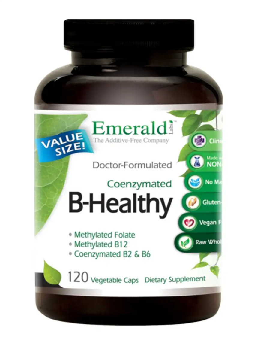Emerald Labs B-Healthy L-5 Methyltetrahydrofolate 5-MTHF Coenzymated 120 Capsule