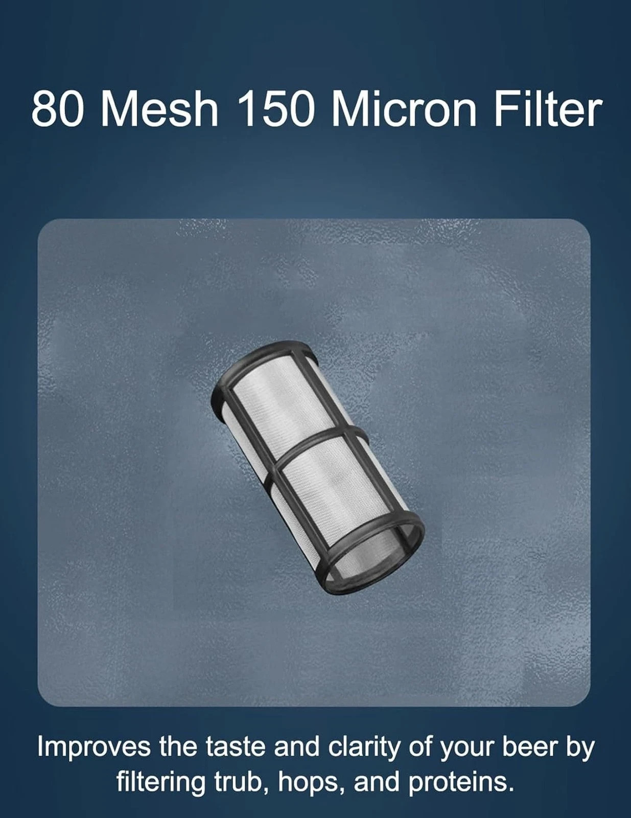 Inline Beer Filter, 100 Mesh 150 Micron Water Filter Plastic T Strainer Filtr...