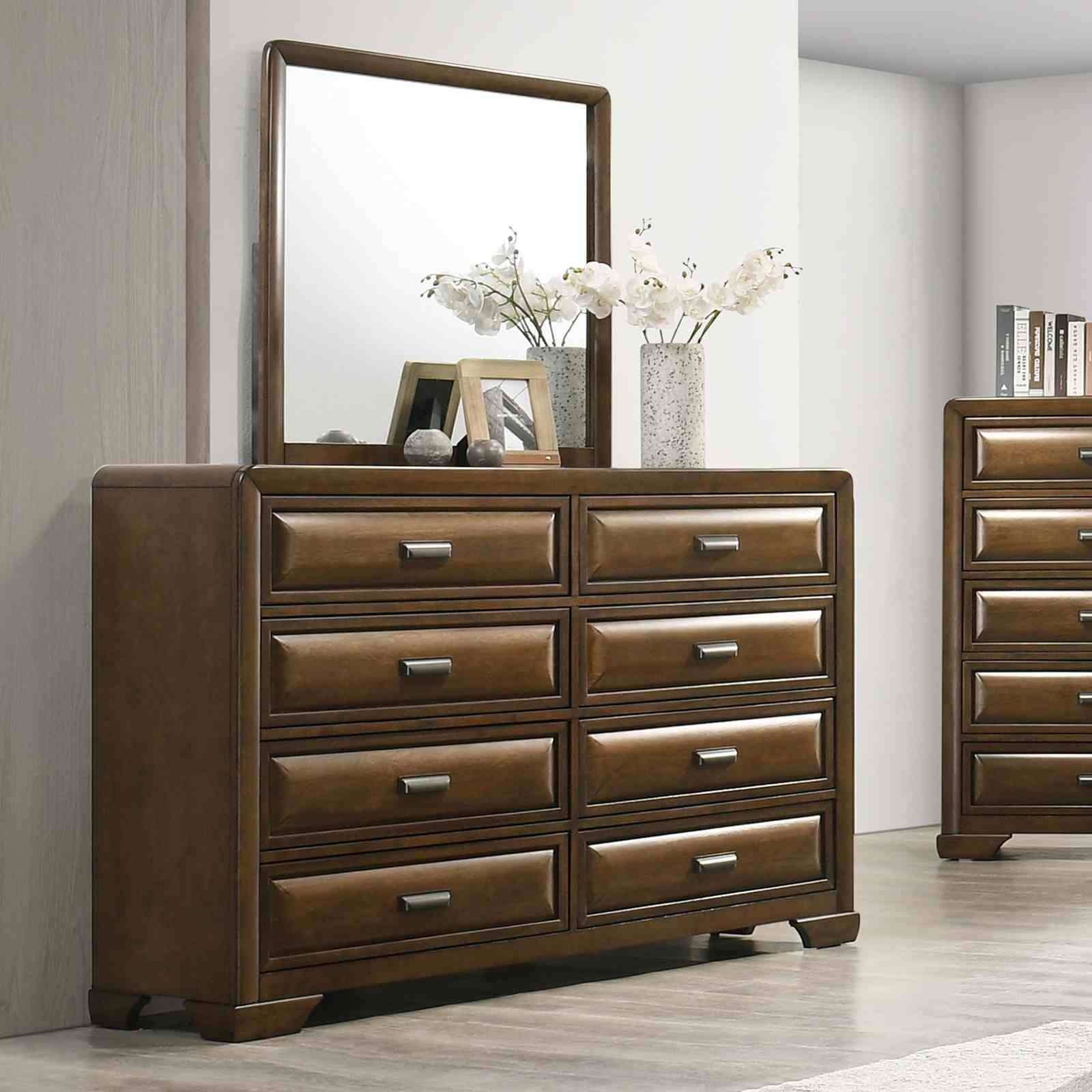 Transitional Style Queen Size 6pc Bed Set Bracket Leg Padded Headboard Footboard
