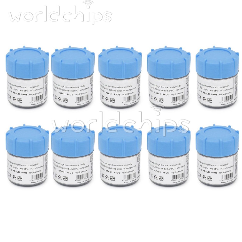 100x Silver 10g Thermal Grease Paste Compound Chipset Cooling For GPU CPU HY710