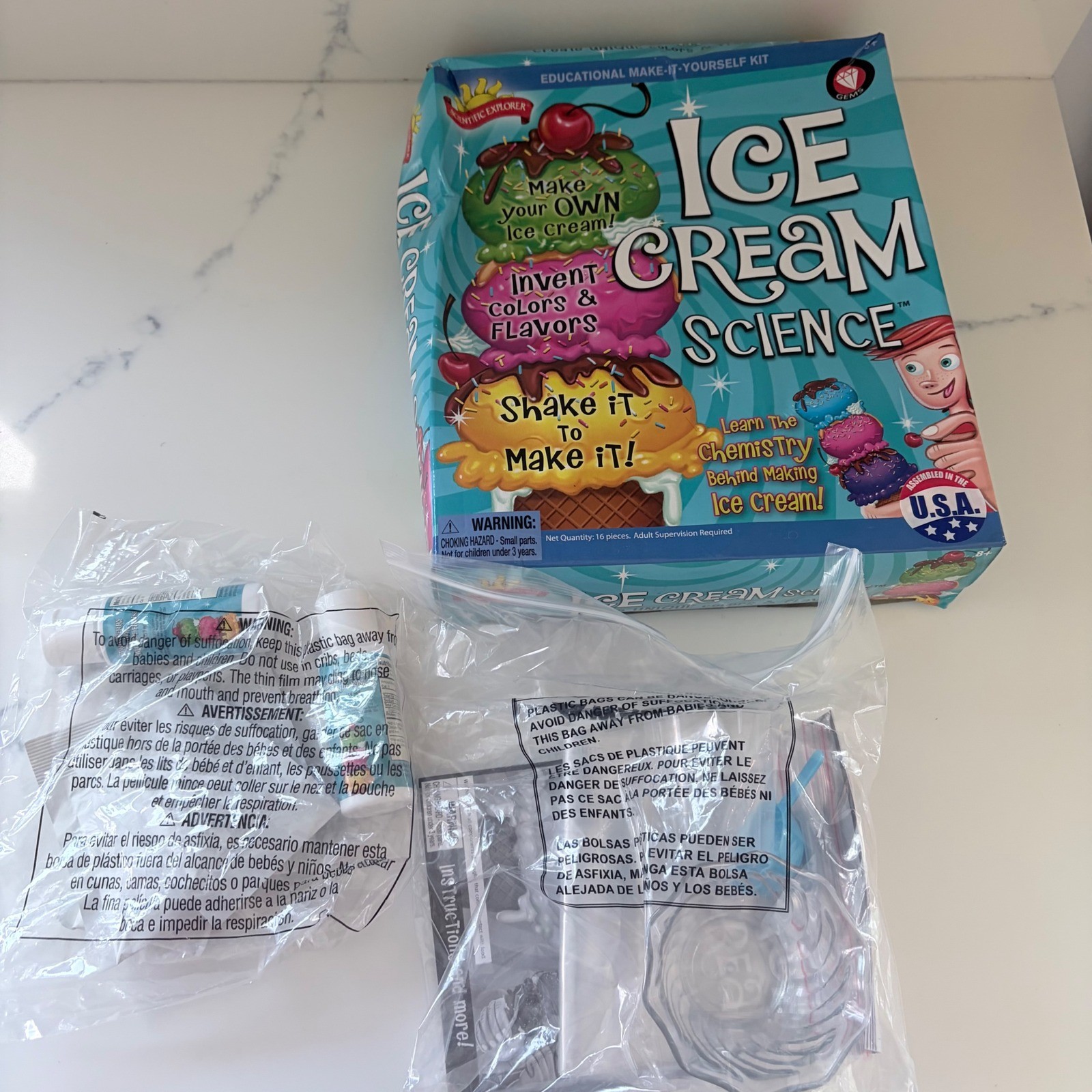Scientific Explorer Ice Cream Science DIY Kit Educational STEM Activity Set 8+