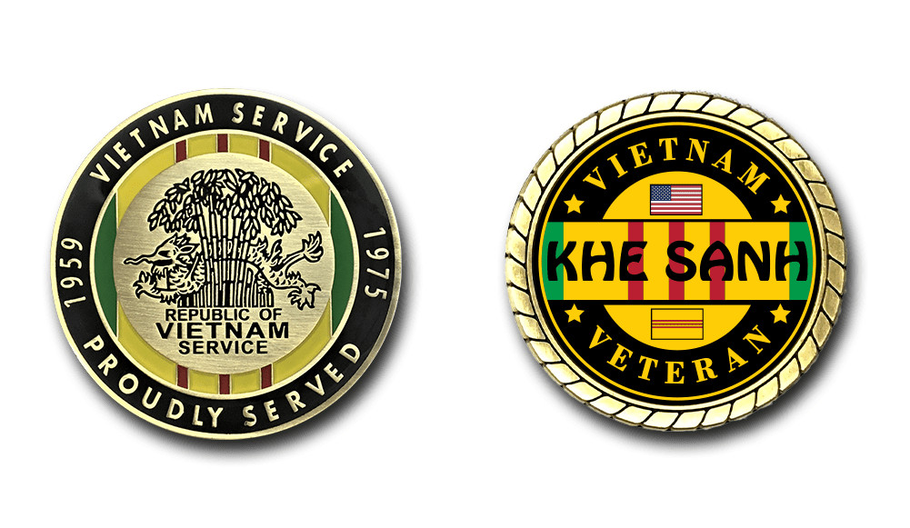 Khe Sanh Vietnam Veteran Challenge Coin