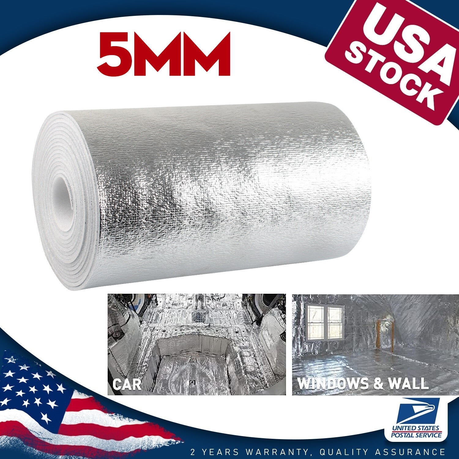 Heat Reflective Shield EPE Foam For Car RV Cabin Window Home Insulation 80"x40"
