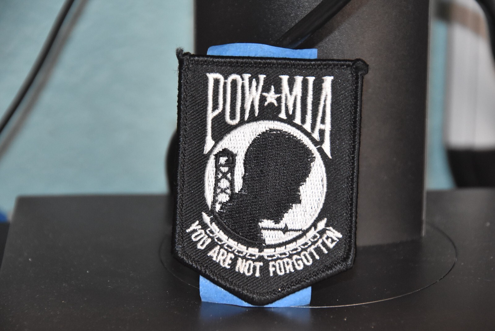 POW*MIA YOU ARE NOT FORGOTTEN BLACK PATCH