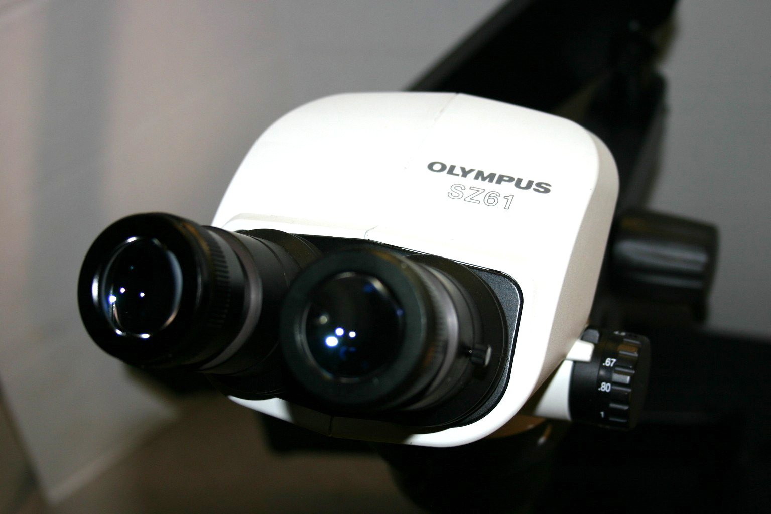 Olympus SZ-61 45d Stereozoom Microscope on Articulating Boom Std 7-45X Ringlight