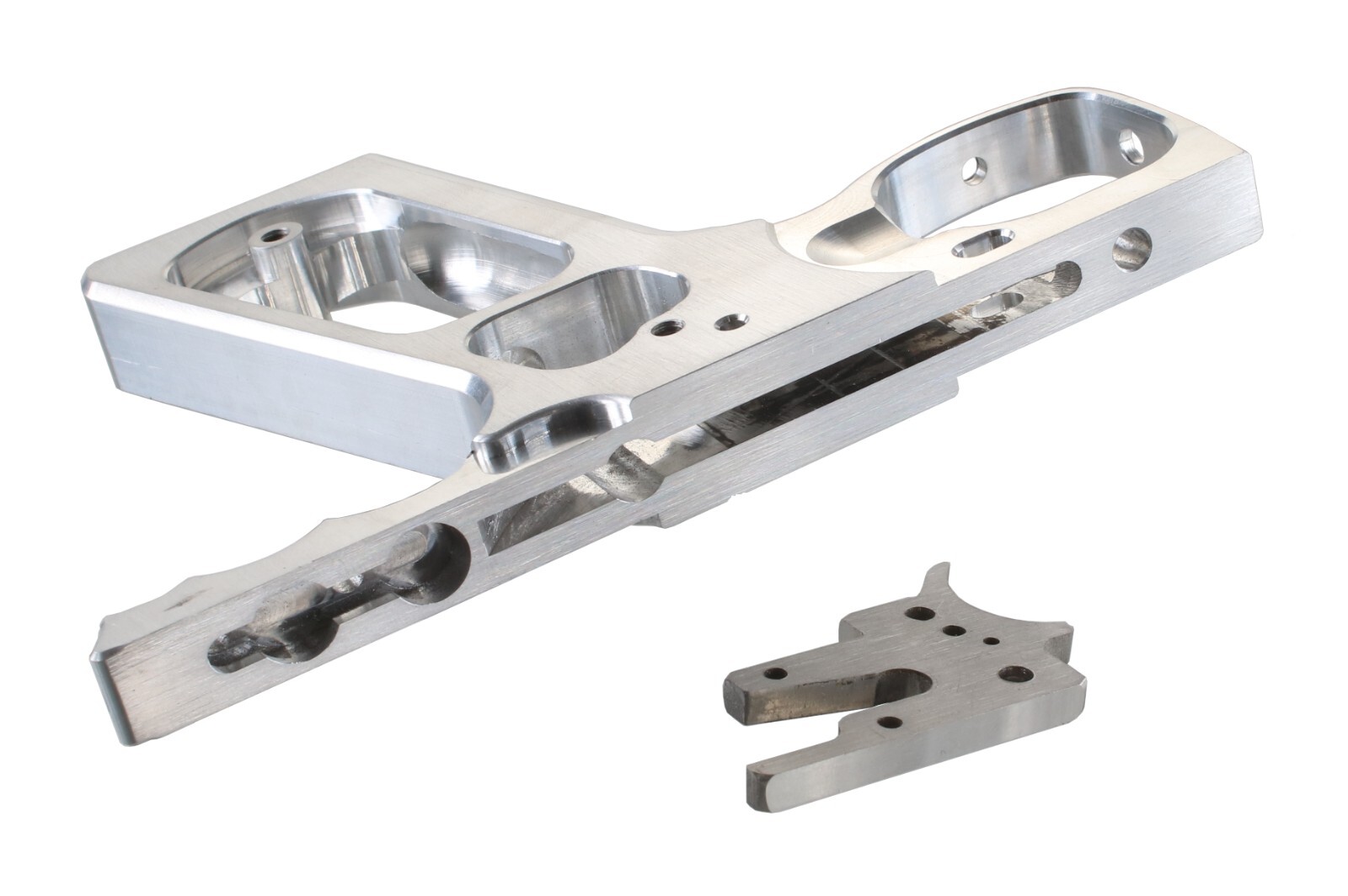 SHOCKTECH AUTOCOCKER 09 SFL FRAME RAW + MATCHING THICK TRIGGER PLATE PAINTBALL