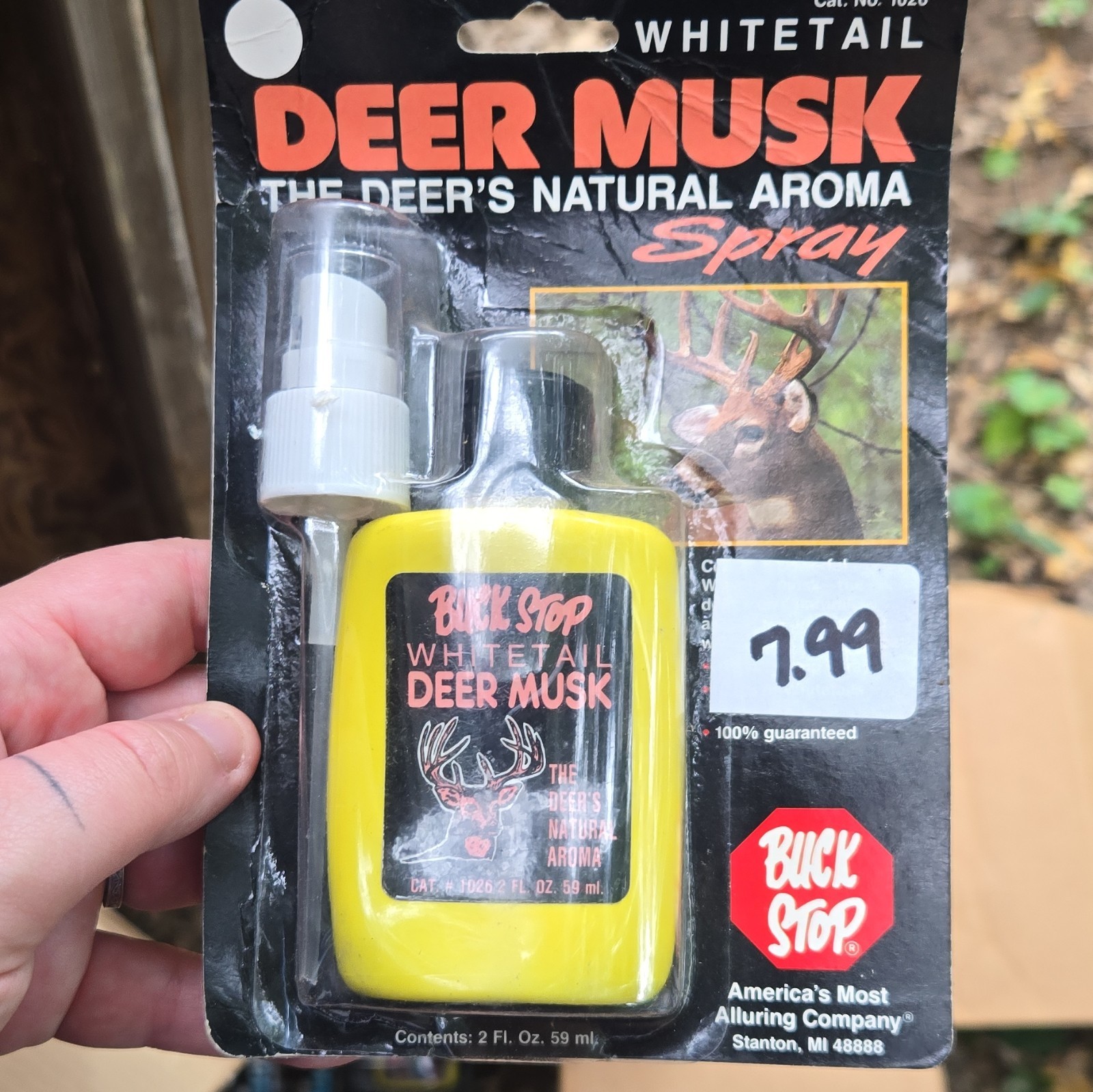 Buck Stop Whitetail Deer Musk Spray Deer Lure/Attractant 2 fl oz (59 ml)