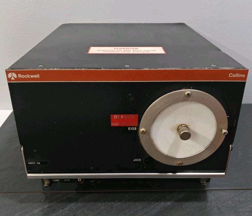 Vintage Rockwell Collins 490T-1 Automatic HF Antenna Coupler Tuner Avionics