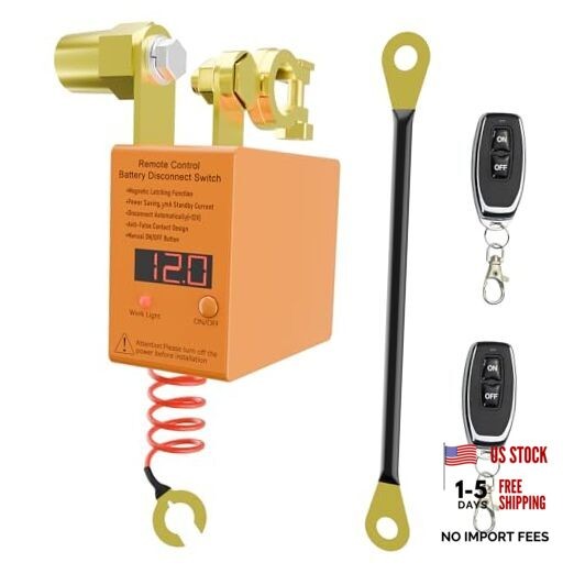 Remote Battery Disconnect Switch 12v, 240A,  Upgrade Smart Voltage Car Kill