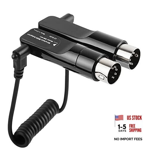 Wireless Midi Bluetooth Adapter for Digital Instrument Connecting with iOS